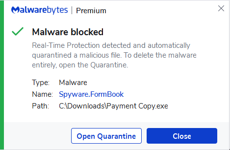 block Spyware.FormBook