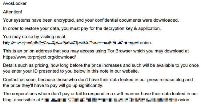 ransom note