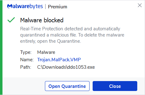 block Trojan.MalPack.VMP