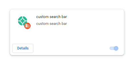 custom search bar