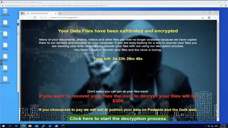 Demo: Your data has been encrypted! Stopping ransomware attacks with Malwarebytes EDR