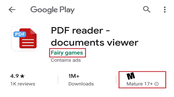 Adware found on Google Play — PDF Reader serving up full screen ads