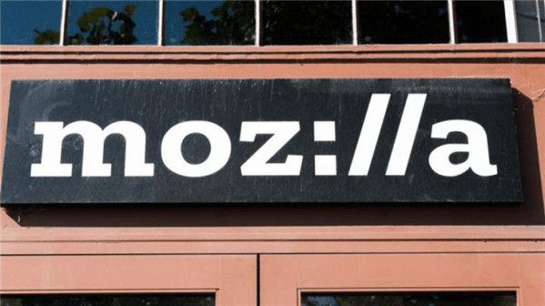 Mozilla logo on a building