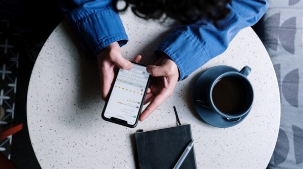 Man messaging in his phone