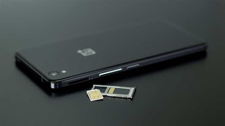 Smartphone with SIM card