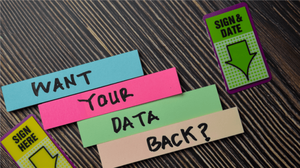 want your data back?