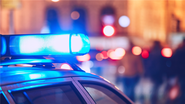 police car flash lights