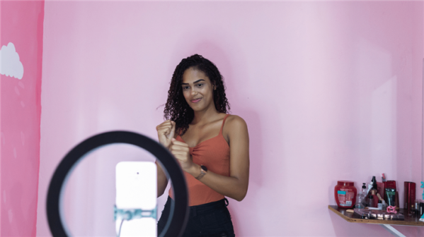 woman posing for camera