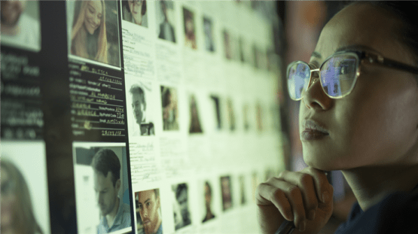 moderator looking at social media profiles