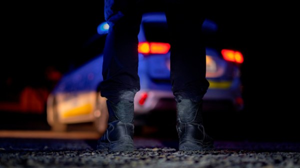 police officer on patrol