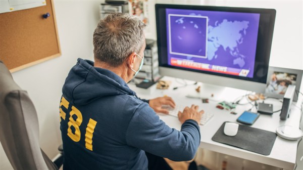 law enforcement on a computer