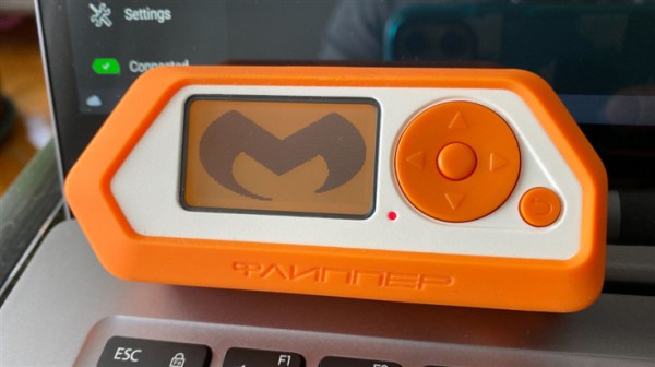 Malwarebytes M on a Flipper Zero unit