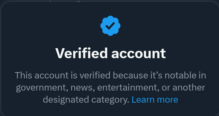 Twitter verified