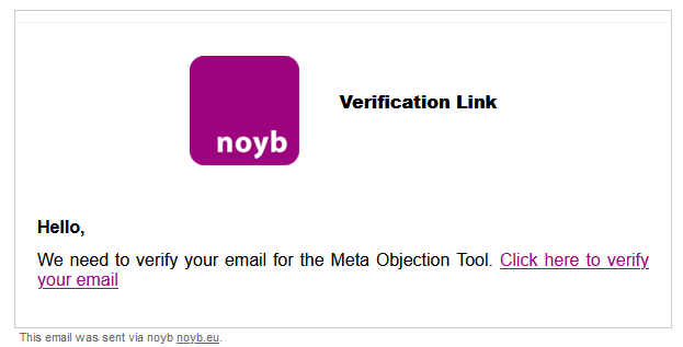 email verification mail