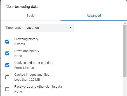 select the data to remove