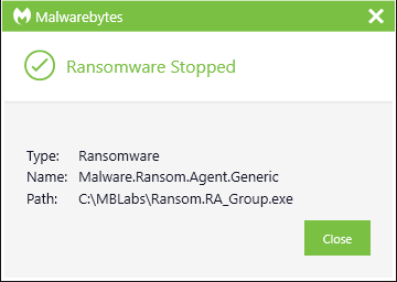 RA Group ransomware detection