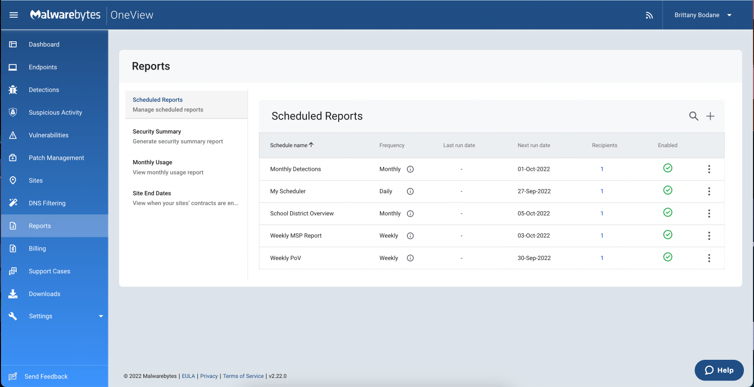 Monthly reporting image