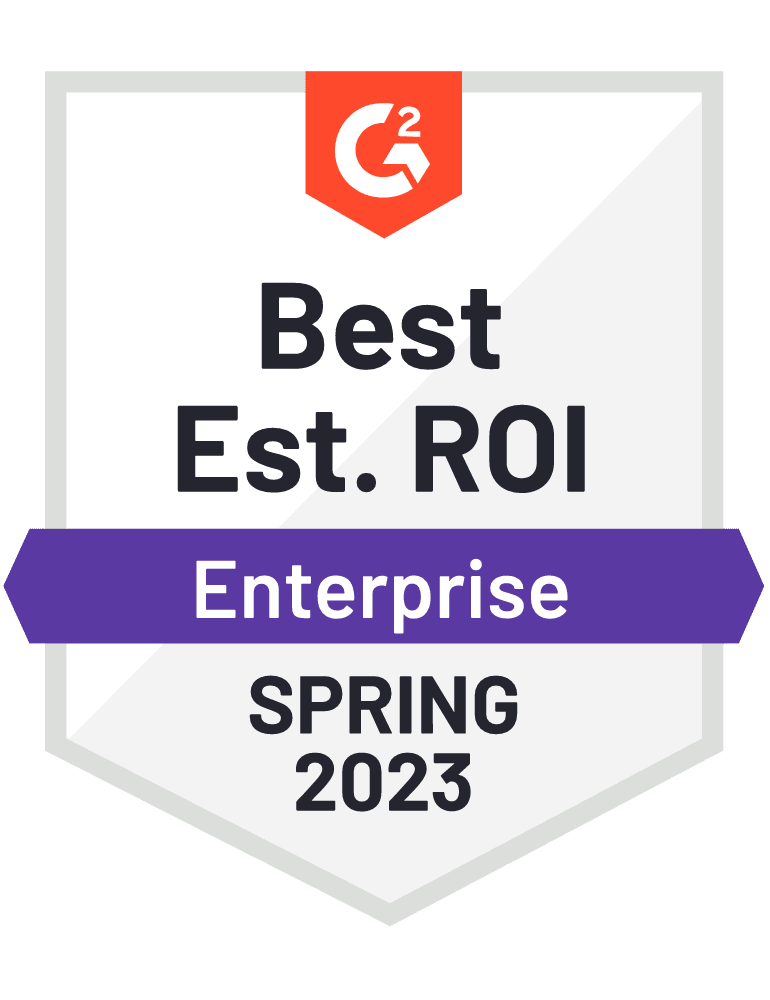 G2 Best ROI for Endpoint Detection and Response Spring 2023