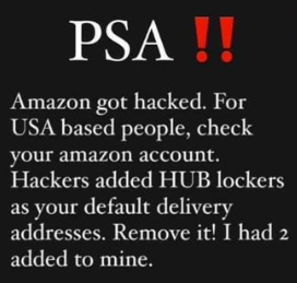 “Amazon got hacked” messages are a false alarm