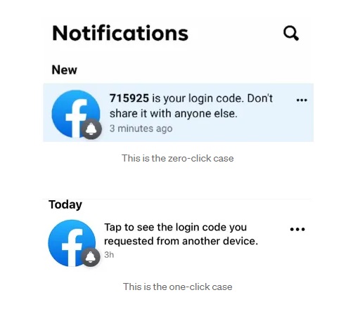 The difference in notification that makes the difference between a zer-click or not