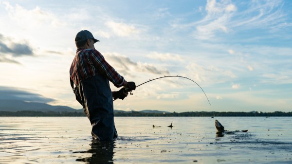 Fishing in a lake