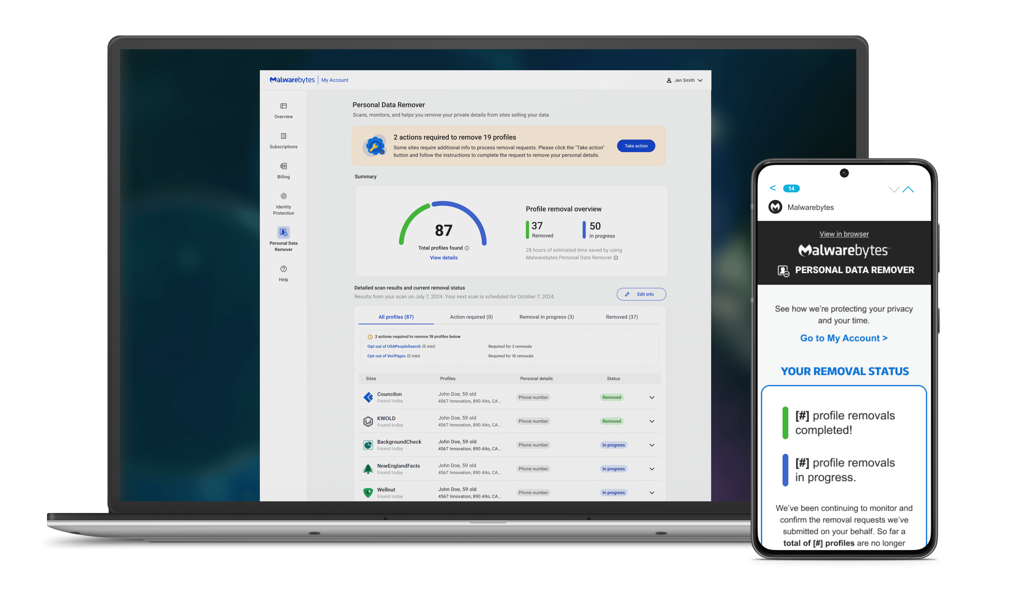 Monitor and delete your personal data online | Malwarebytes