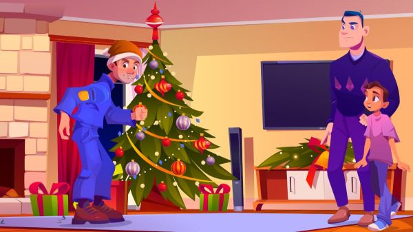 Thieving Santa children