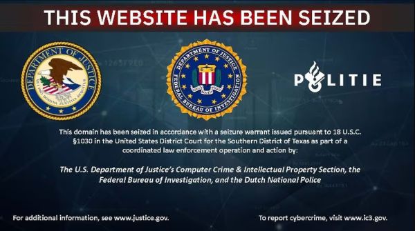 Website seized by law enforcement