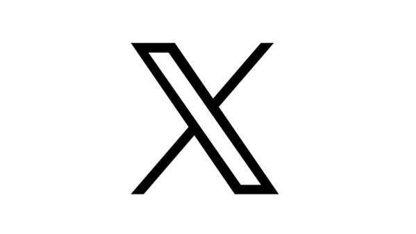 The logo for the company X (formerly Twitter). The logo is the letter X