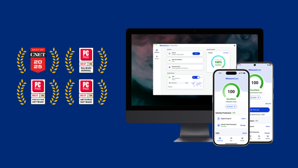 Image showing awards badges and device screens