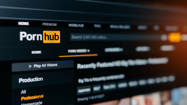 Image showing the pornhub logo and main site banner