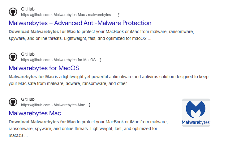 Fake Malwarebytes Lastpass And Others On Github Serve Malware