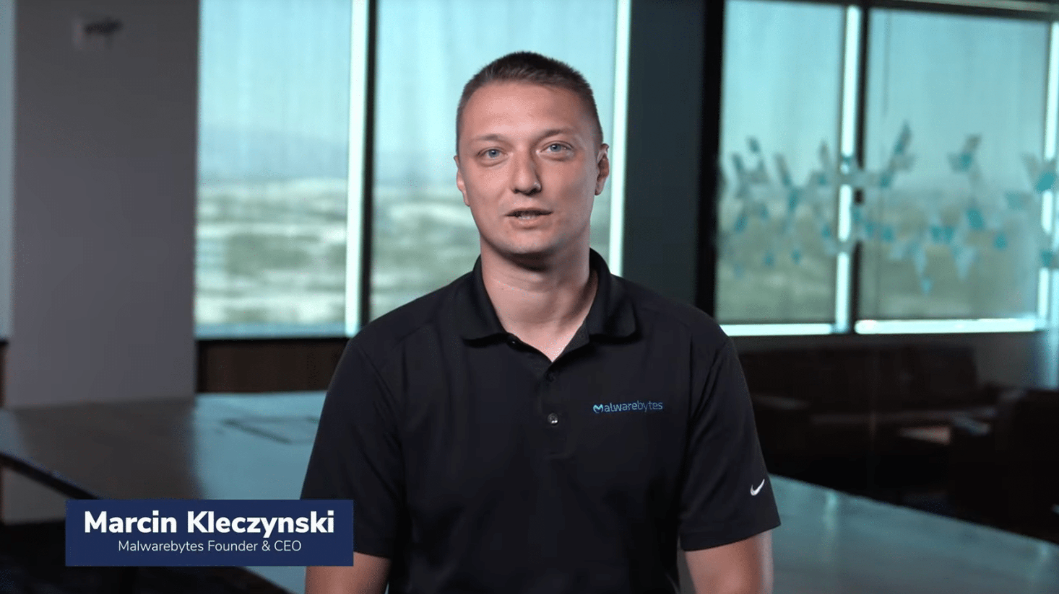 Screenshot from the Founder Story video of CEO Marcin