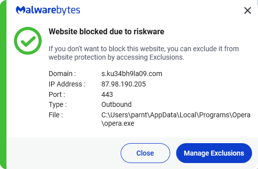 Malwarebytes blocks s.ku34bh9la09.com
