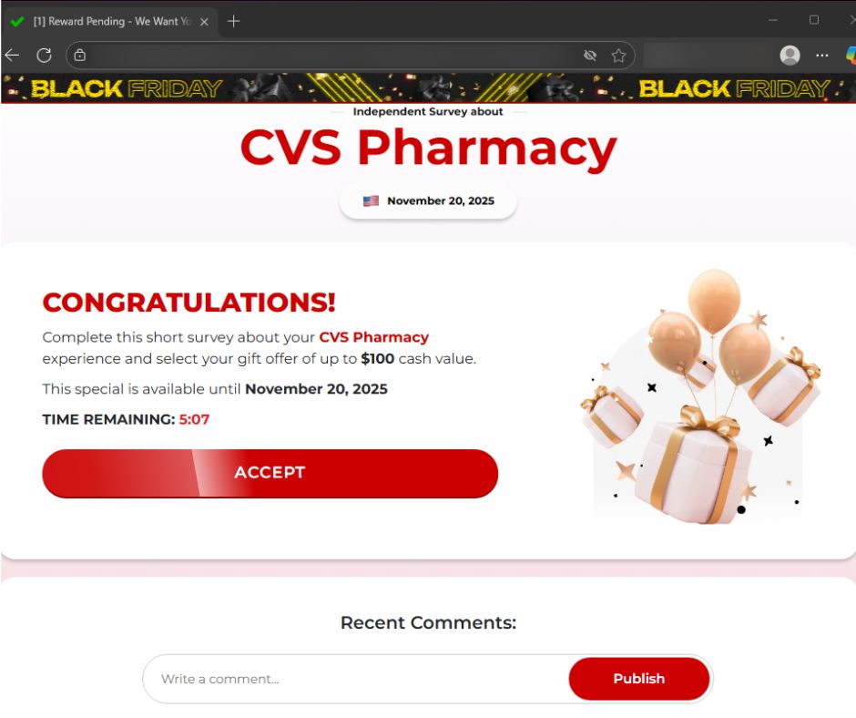 Black Friday scammers offer fake gifts from big-name brands to empty bank accounts