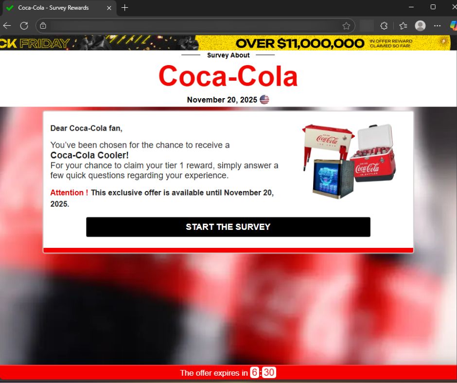 Black Friday scammers offer fake gifts from big-name brands to empty bank accounts