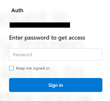 Erişim elde etmek için şifreyi girin