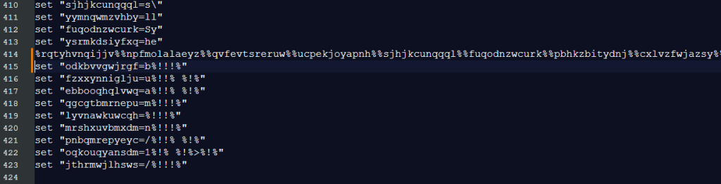 line 414 will become the PowerShell code