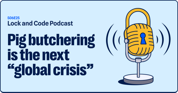 An illustrated padlock is mounted into a microphone stand with sound waves emitting from the device.