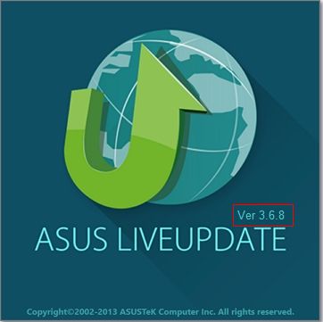 check version ASUS live update