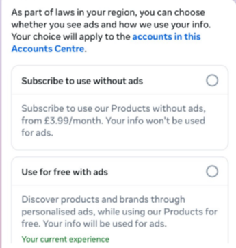 As part of laws in your region, you have a choice