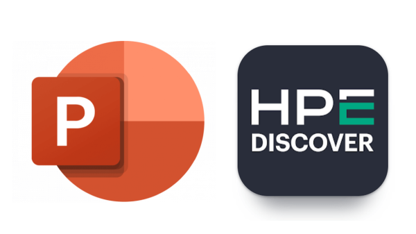 Logotipos de HPE y PowerPoint