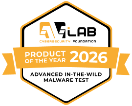 AV Lab Product of the Year badge for 2025