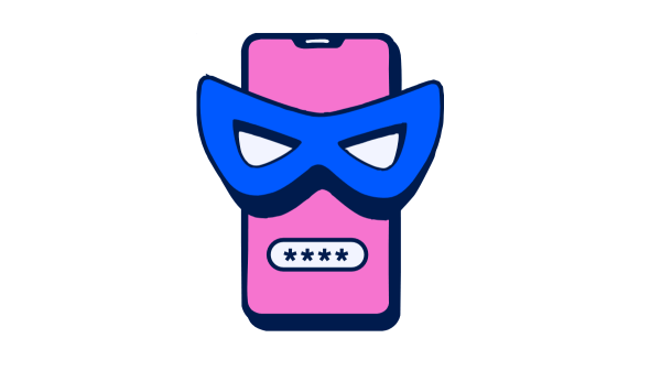 Cloud-Telefon mit Maske