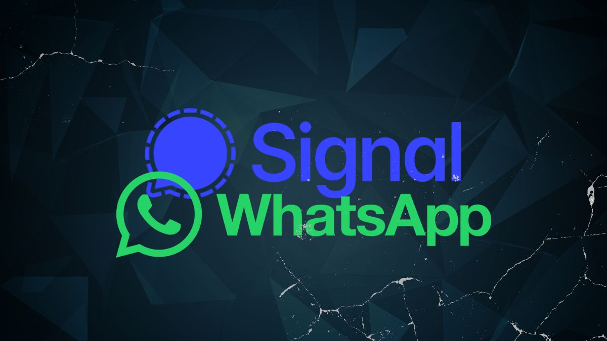 Signal and WhatsApp logos