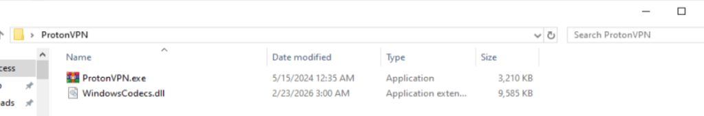 Folders containing the malicious DLL
