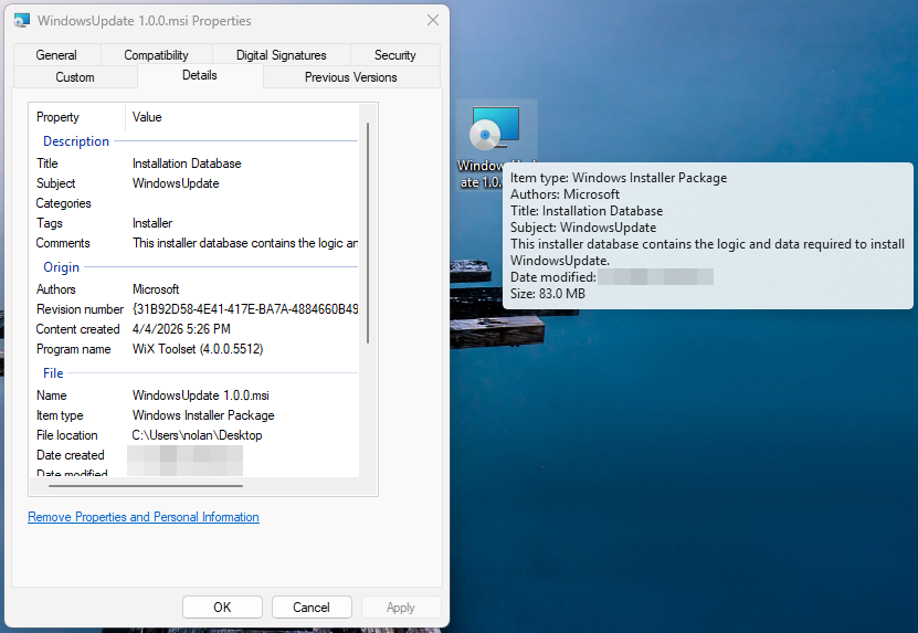 Fake Windows update delivers an infostealer