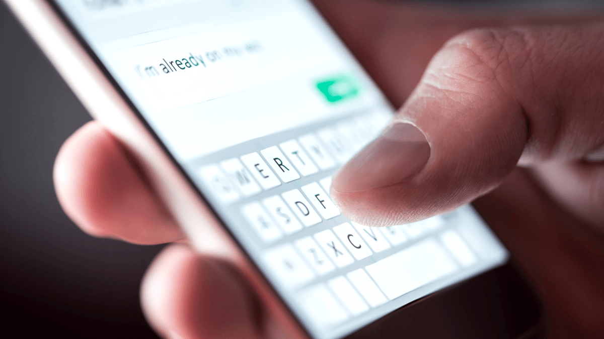 typing SMS